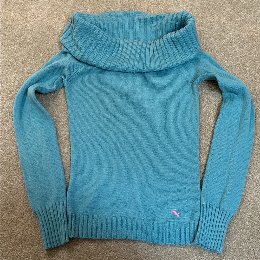 Preloved❤A&F 82% cotton 9% Cashmere off the shoulder sweater